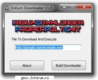 IridiumDownloader V1.0[4kb][Polymorphic][0/33] - IridiumDownloader is a simple polymorphic - hacker zone